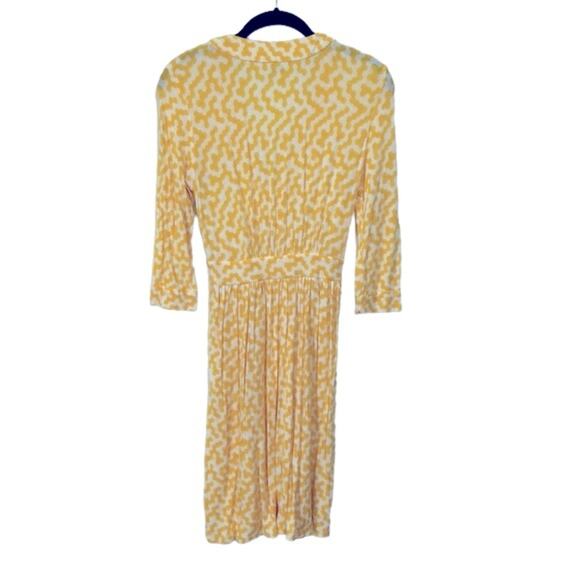 Milly of New York 3/4 sleeve Yellow Summer Mini Dress, Women’s Size Small - Picture 4 of 4